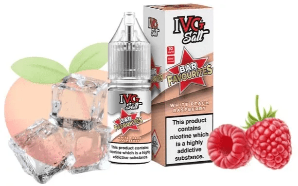 Ivg sour white peach raspberry 10ml | 35mg salt likit | premium likit, salt likit, puff likit