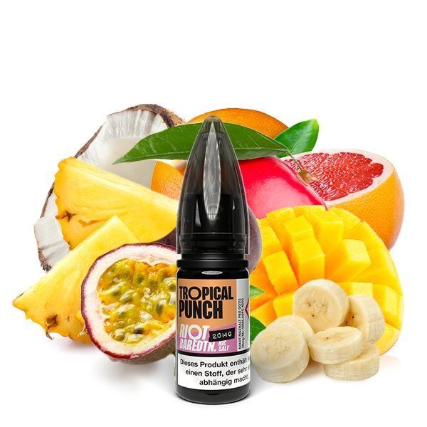 Tropical punch 10ml | 20mg salt likit - riot bar edtn | premium likit, salt likit, puff likit