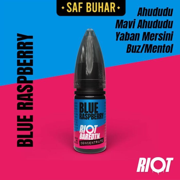 Riot bar edtn blue raspberry 10ml konsantre aroma | premium likit, salt likit, puff likit