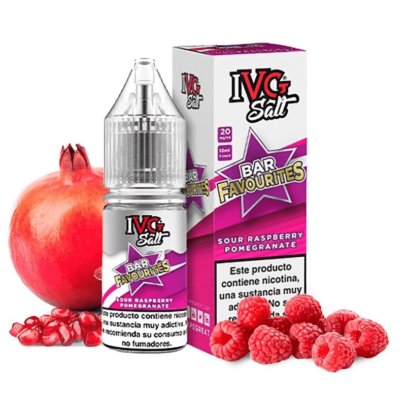 Ivg  red sour raspberry pomegranate 10ml | 35mg salt likit - görsel 1