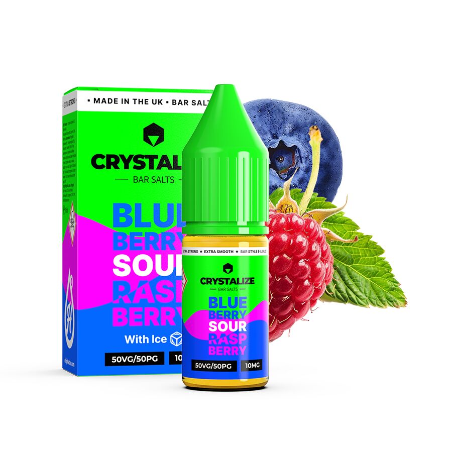 Crystalize bar - blueberry sour raspberry 10ml | 35mg salt - görsel 1