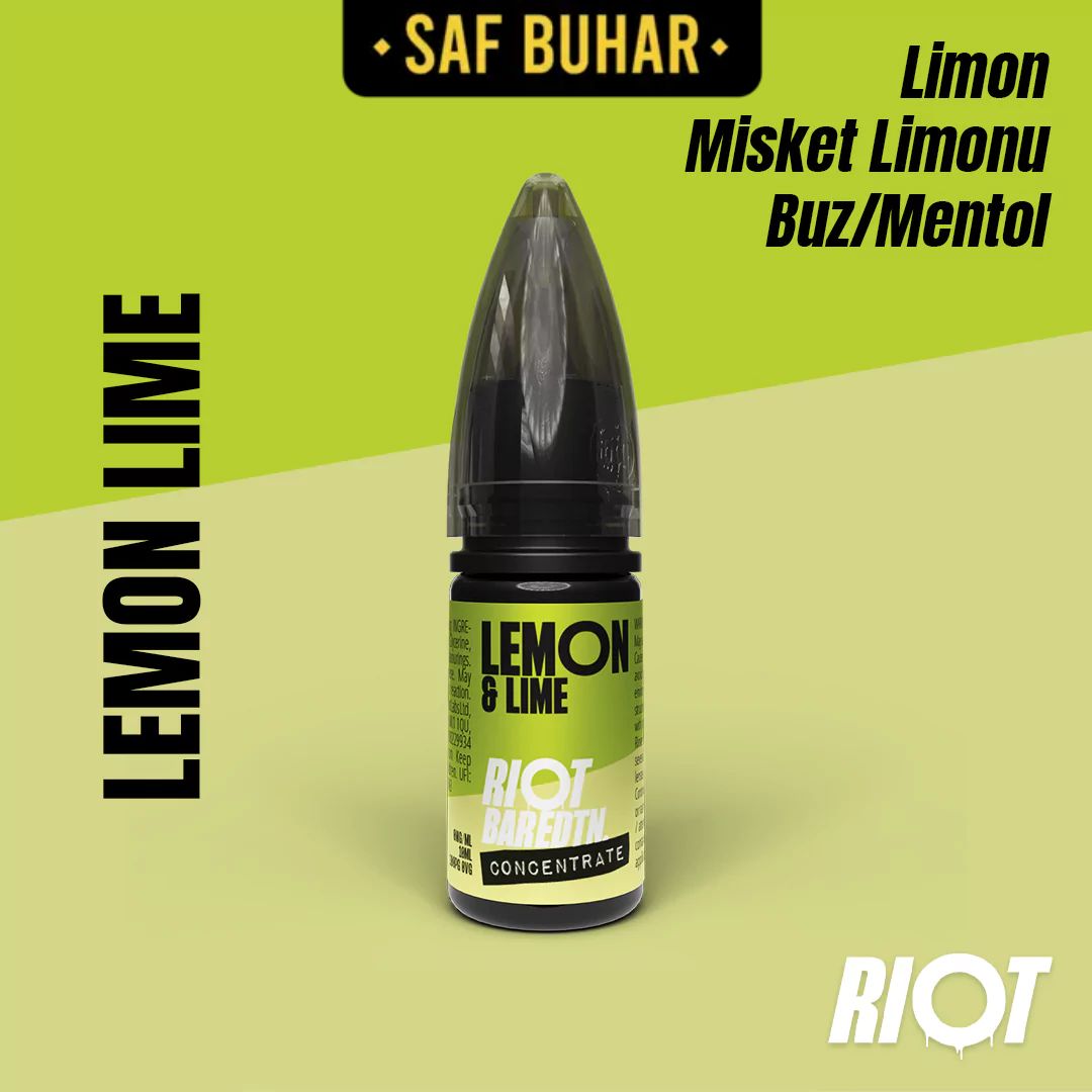 Riot bar edtn lemon&lime 10 ml konsantre aroma - görsel 1