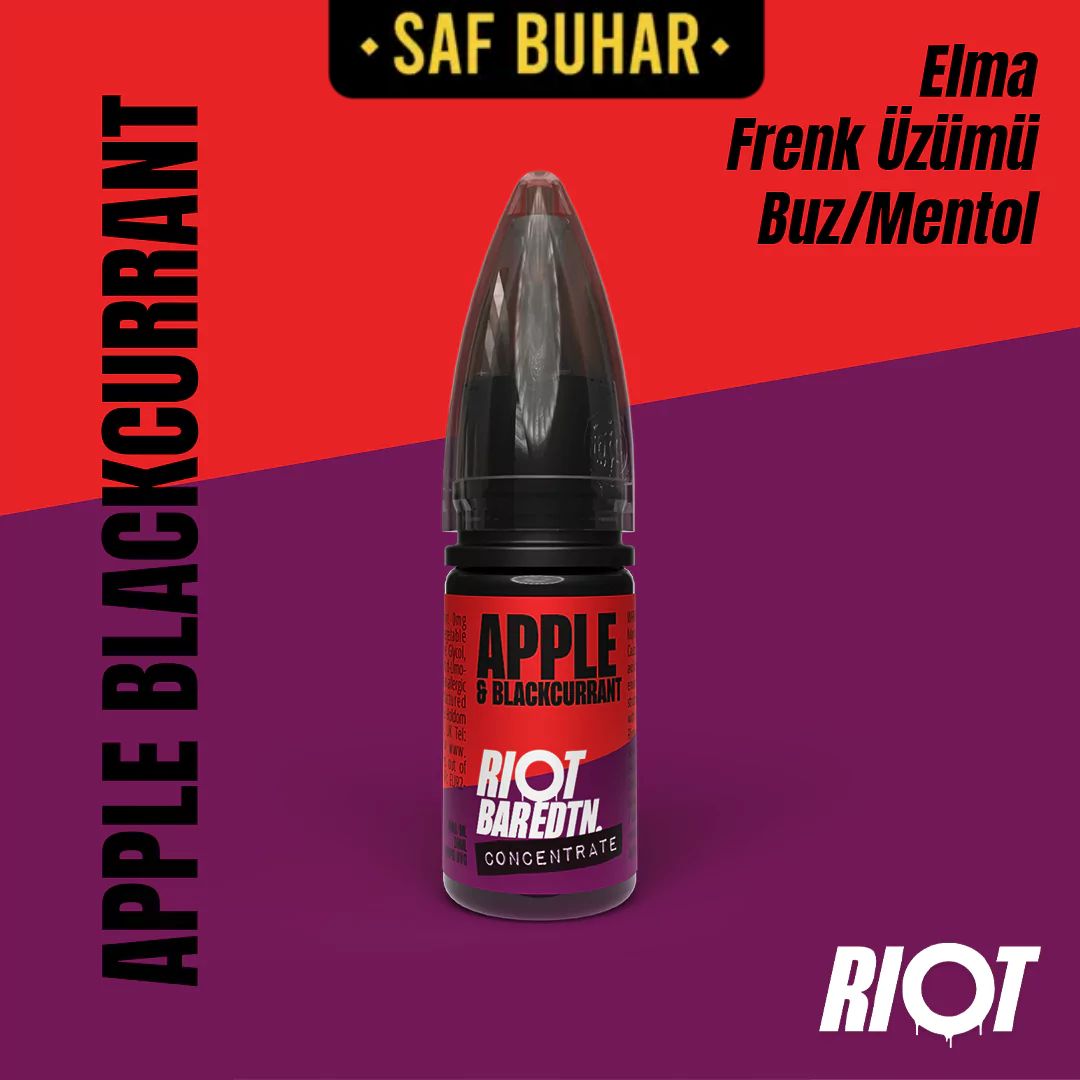 Riot bar edtn apple blackcurrant 10ml konsantre aroma - görsel 1