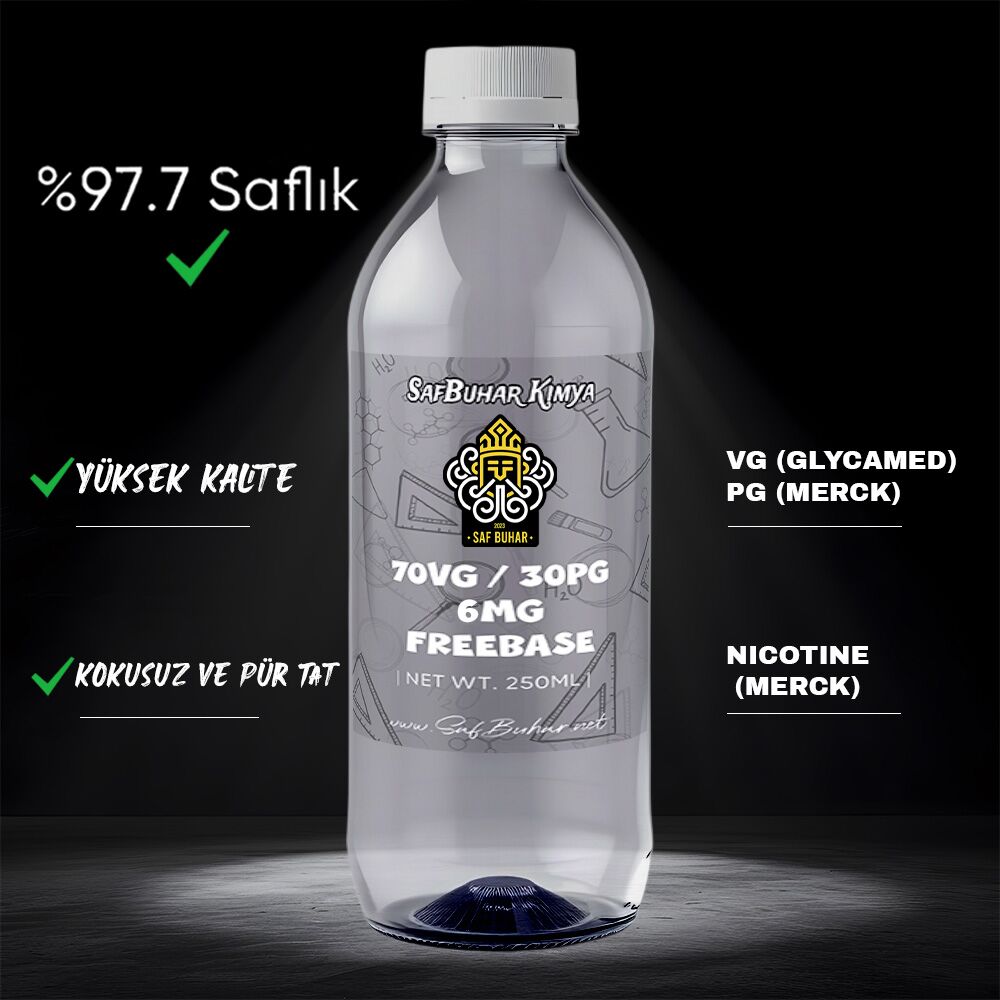 Premium n-base 6mg-250ml (freebase) diy | 70/30 vg-pg - görsel 1