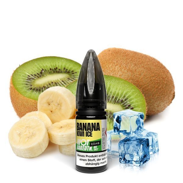 Banana kiwi ice 10ml | 20mg salt likit - riot bar edtn | premium likit, salt likit, puff likit